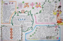 中秋节手抄报：美丽的中秋月