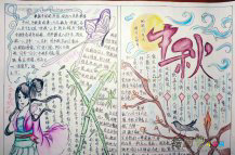 中秋节手抄报：中秋节赏月圆