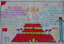 国庆节手抄报：爱你，保卫你