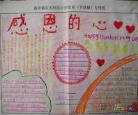 感恩节手抄报：15年感恩节的祝福语大全