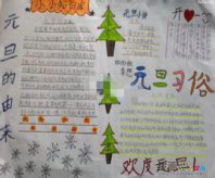 元旦手抄报：元旦对联