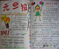 元旦手抄报：有趣的元旦庆祝活动