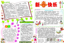 春节手抄报：乡下的春节
