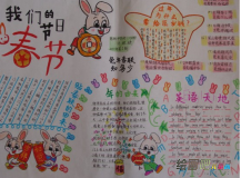 春节手抄报：吃年夜饭