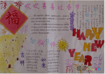 春节手抄报：家乡春节