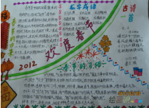 春节手抄报：迎接崭新的一年