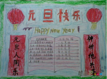 迎新年手抄报：新年手抄报图片