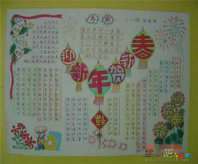 春节手抄报：春节手抄报图片精选2017