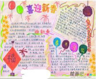 迎新年手抄报内容：河南年俗