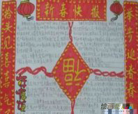 迎新年手抄报：山东过年习俗