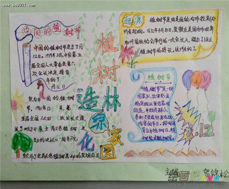 植树节手抄报：森林里的植树节_600字