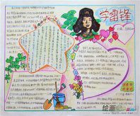 雷锋手抄报：向雷锋同志