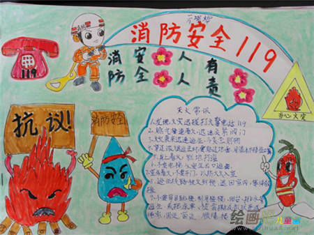 消防安全手抄报
