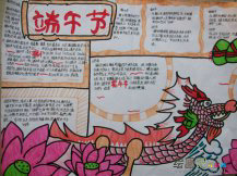 端午节手抄报：端午节源于纪念屈原