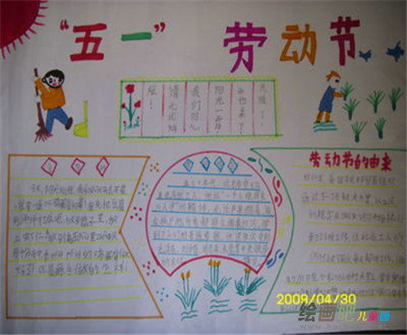 五一劳动节手抄报：劳动在顺风农庄