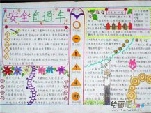 交通安全手抄报：交通标线