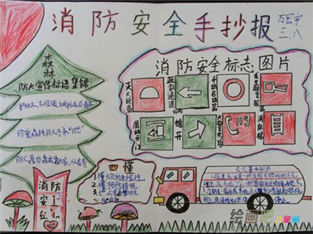 消防安全手抄报