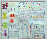 元旦手抄报：给同学的元旦祝福语