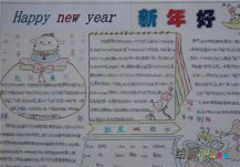 元旦手抄报：文明过新年