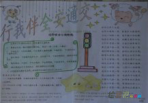交通安全手抄报：交通安全很重要
