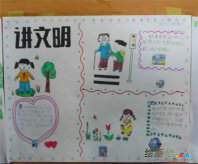 文明礼仪手抄报：幼儿礼仪的方方面面