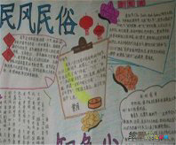 民风民俗手抄报：一天的见闻