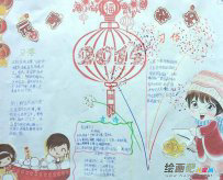 元宵节手抄报：元宵庆祝会