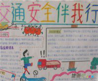 交通安全手抄报：文明交通