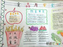 食品安全手抄报：中小学生购买食品