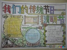 清明节手抄报：海南人清明祭祖