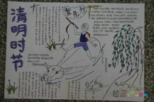 清明节手抄报：扫墓