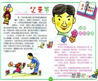 父亲节手抄报：记忆深处的爸爸