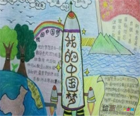 我的中国梦手抄报：青春