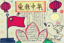 国庆节手抄报：三年级国庆节手抄报