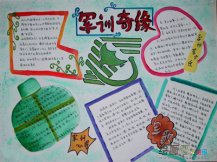 军训手抄报：军训的苦与乐