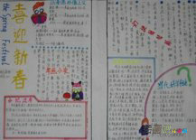 迎新年手抄报：小学生迎新年手抄报