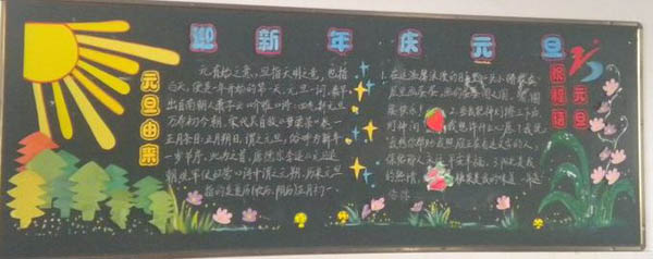 迎新年黑板报：新年的由来