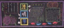清明节黑板报：葬花