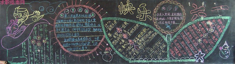 六一儿童节黑板报