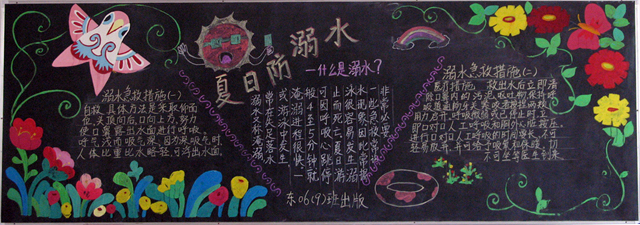 防溺水黑板报