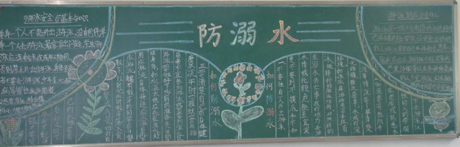防溺水黑板报