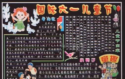 六一儿童节黑板报：六一儿童节的由来