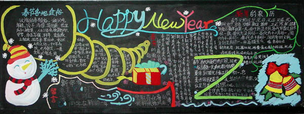 迎新年黑板报：年的文化新解