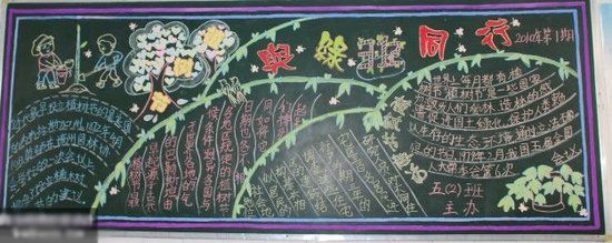 植树节黑板报