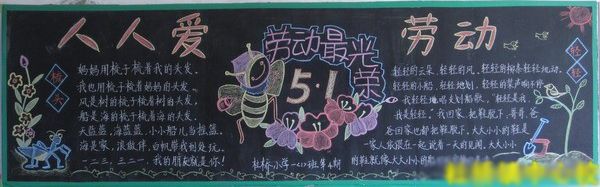 五一劳动节黑板报