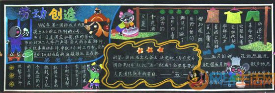 五一劳动节黑板报