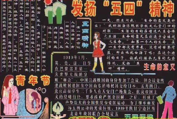 五四青年节黑板报：共青团入团宣誓词