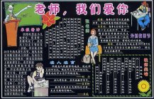 教师节黑板报：恭敬师傅天子善报