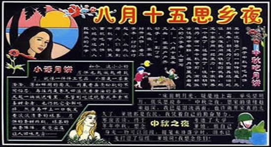 中秋节黑板报