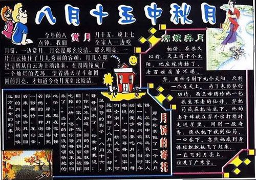 中秋节黑板报